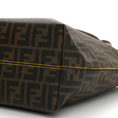 Fendi Zucca Spalmati Medium Roll Tote Tobacco Yellow 10 of 11