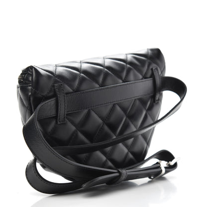 Chanel Calfskin Quilted Waist Belt Bag Black 3 of 9