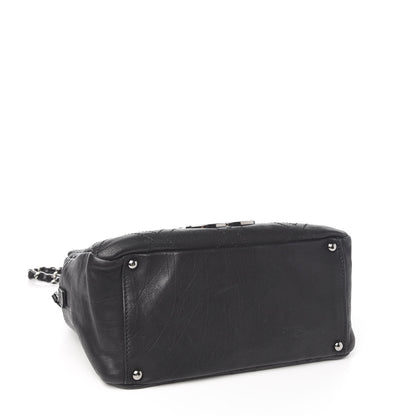 Chanel Calfskin Small Diamond Stitch Tote Black 3 of 9