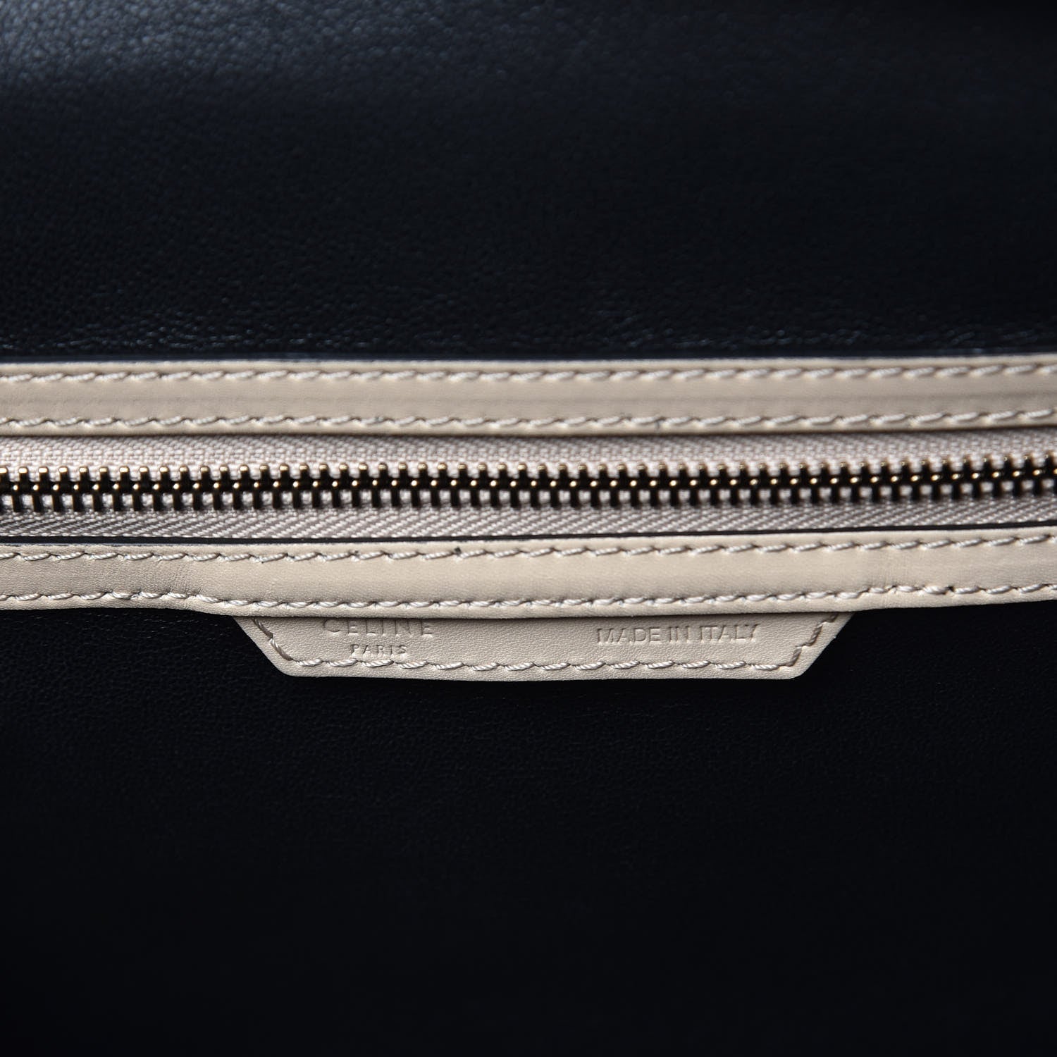 Celine Satin Calfskin Mini Bi-Color Luggage Powder Black 6 of 12