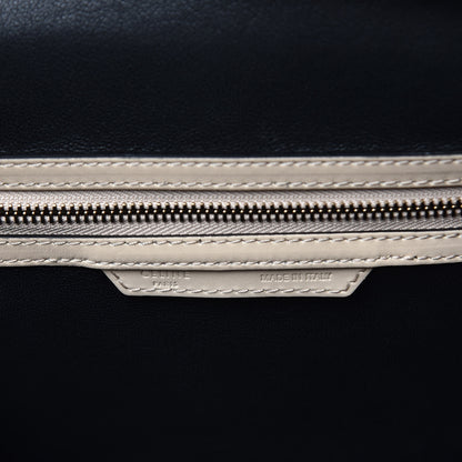 Celine Satin Calfskin Mini Bi-Color Luggage Powder Black 6 of 12