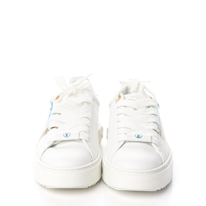 Louis Vuitton Monogram Time Out Sneakers 35 White Vert 2 of 9
