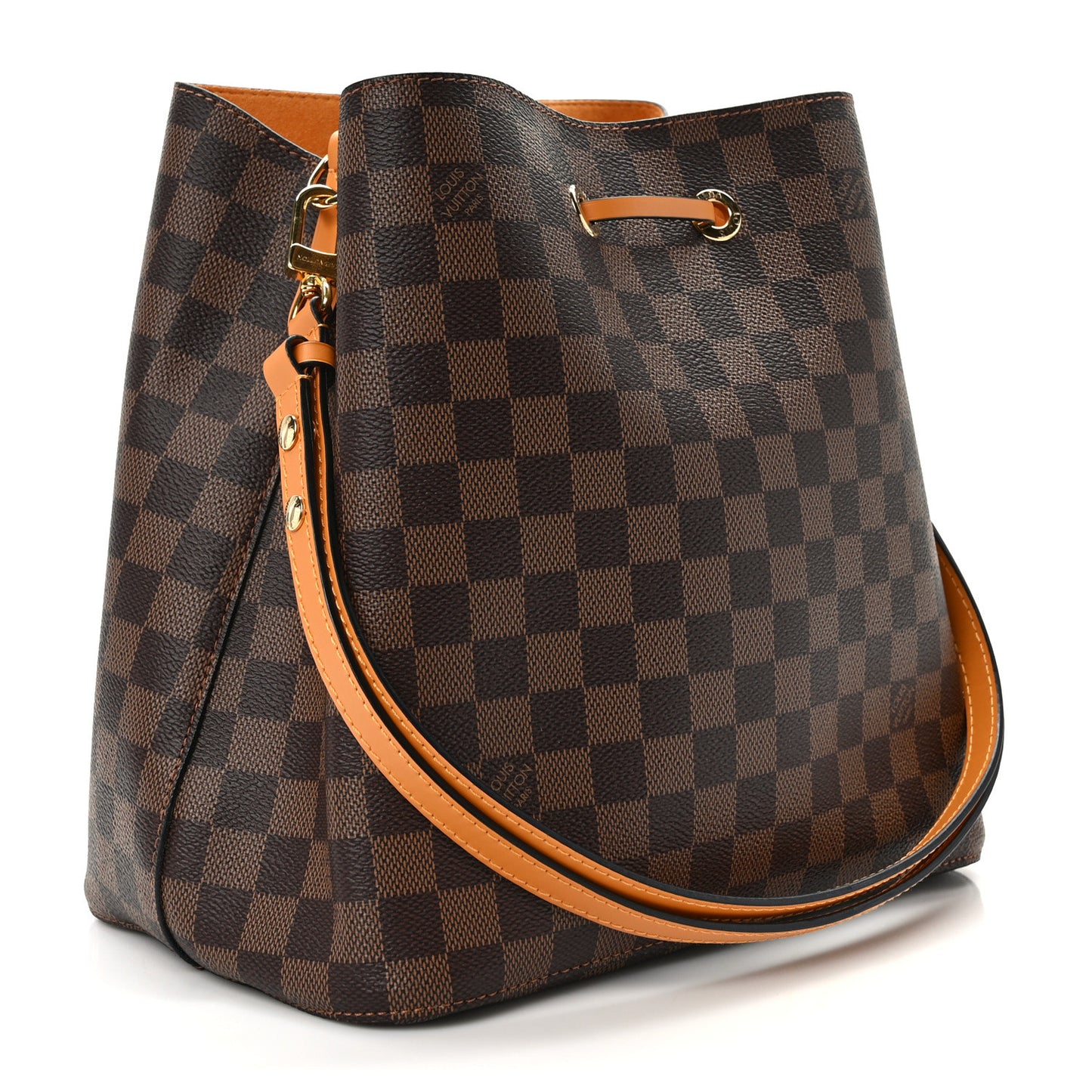 Damier Ebene Neonoe MM Safran