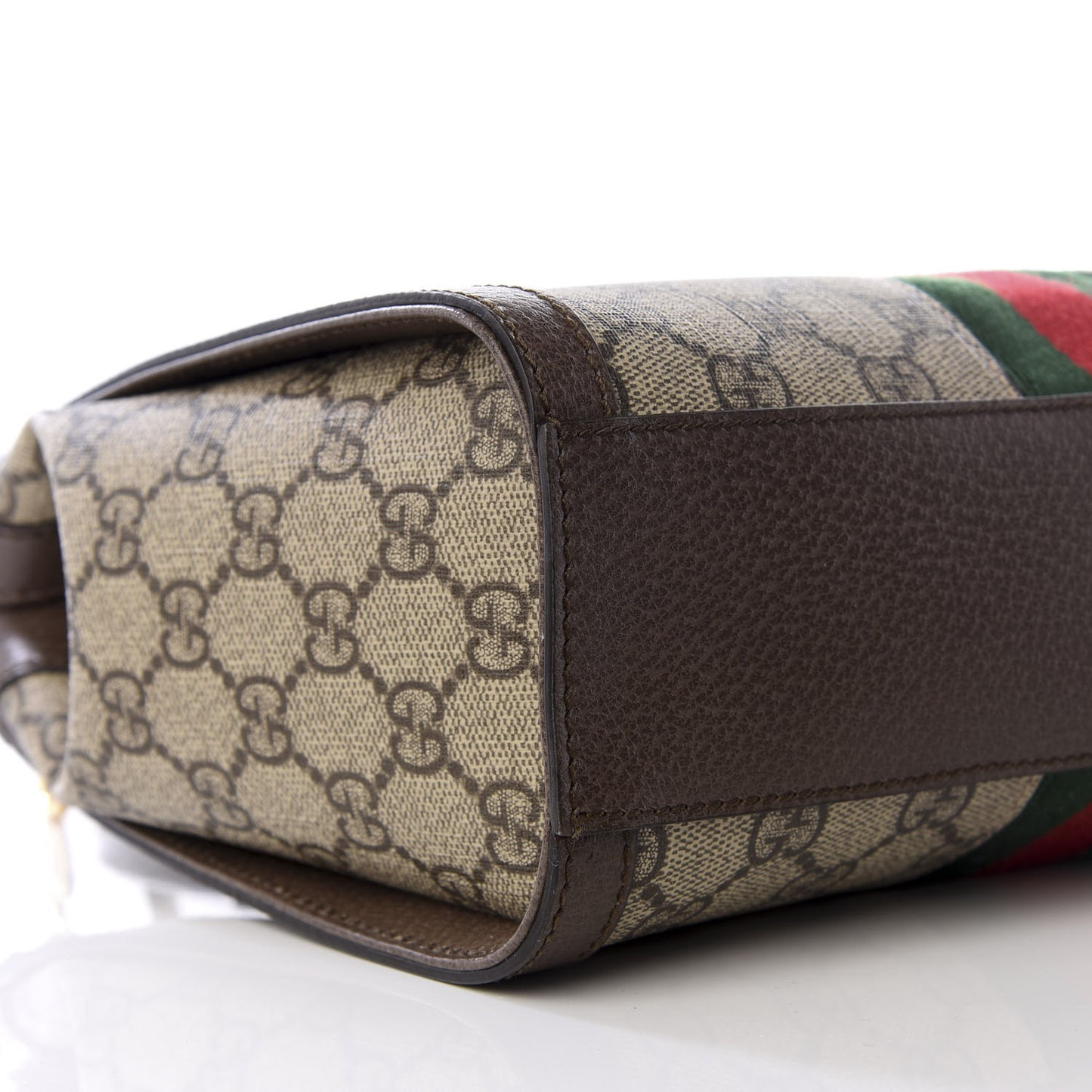 GG Supreme Monogram Small Ophidia Tote Bag Brown