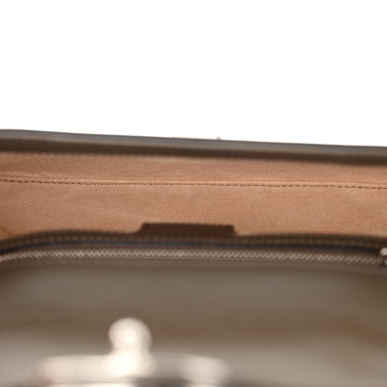 Gucci Senna Calfskin Petite GG Top Handle Shoulder Bag Brown 5 of 10