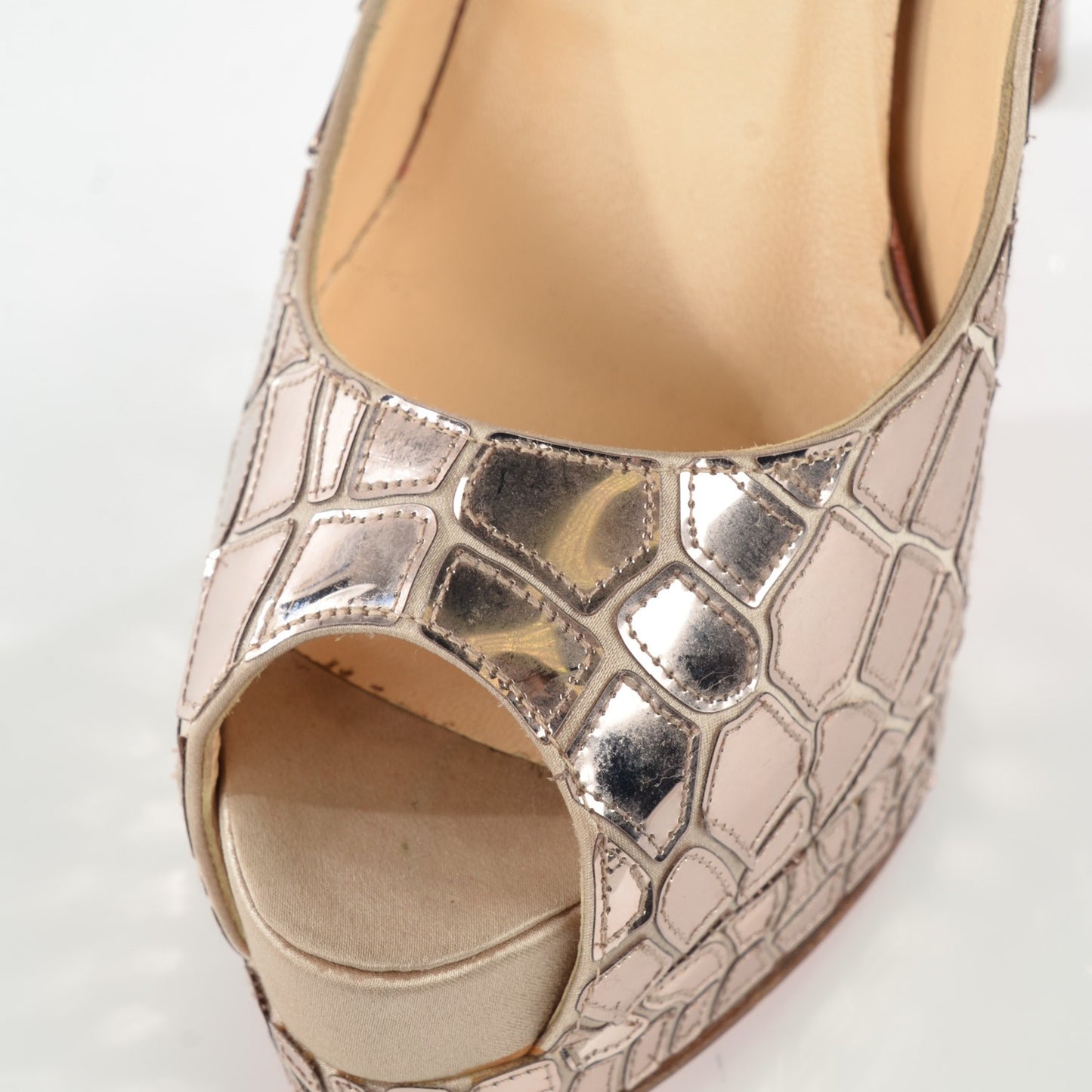 Crepe Satin Sequins Sobek 140 Pumps 39.5