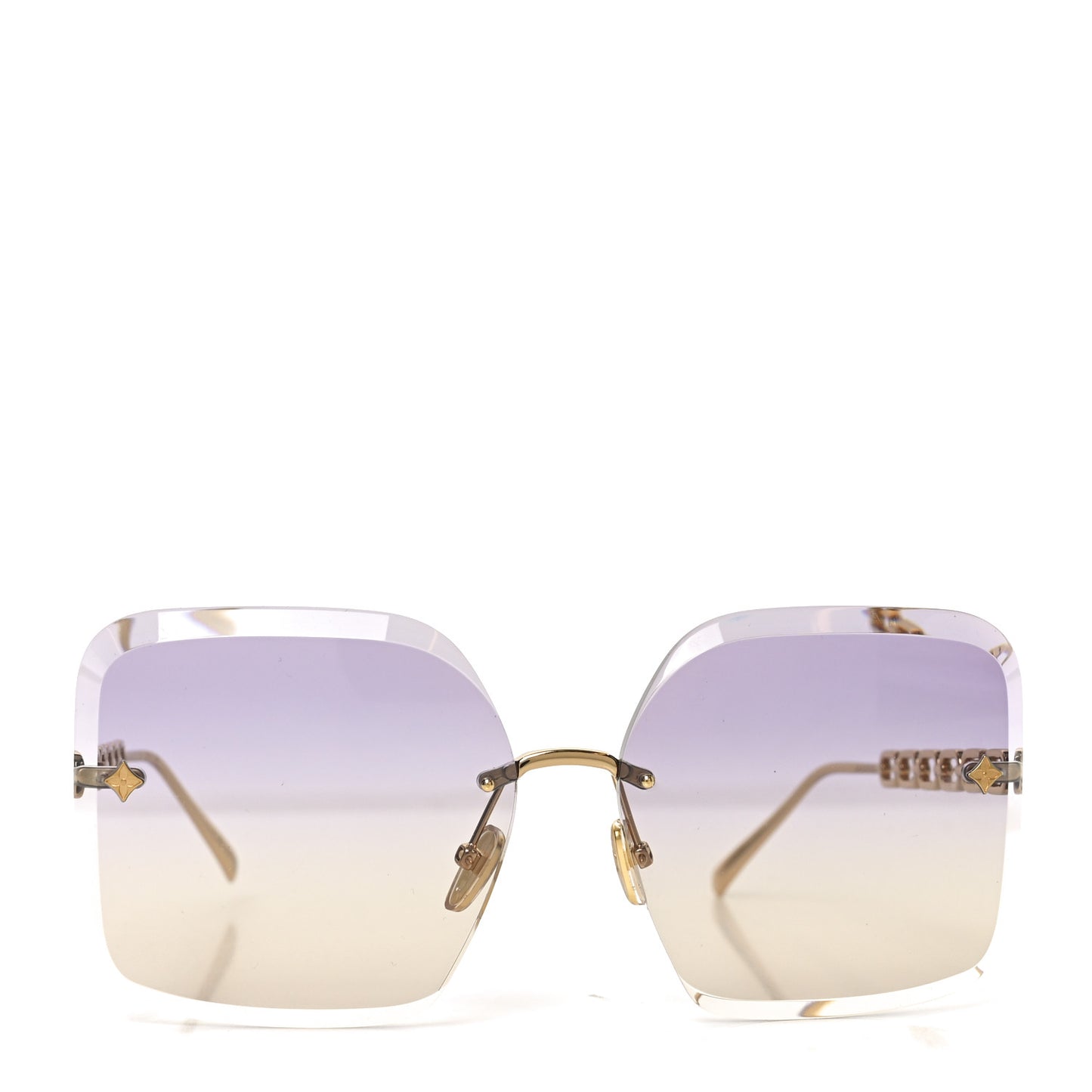 Metal LV Jewel Sunglasses Z2162U Purple Gold