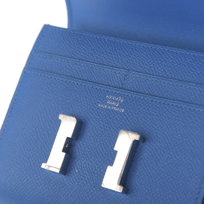 Hermes Epsom Constance Short Wallet Mykonos 10 of 11