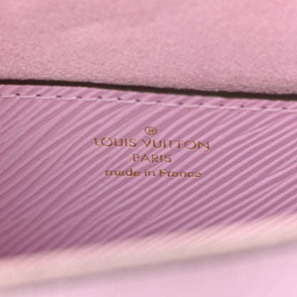 Louis Vuitton Epi Twist Monogram Flower Chain Shoulder Bag MM Wisteria Pink Purple 6 of 9