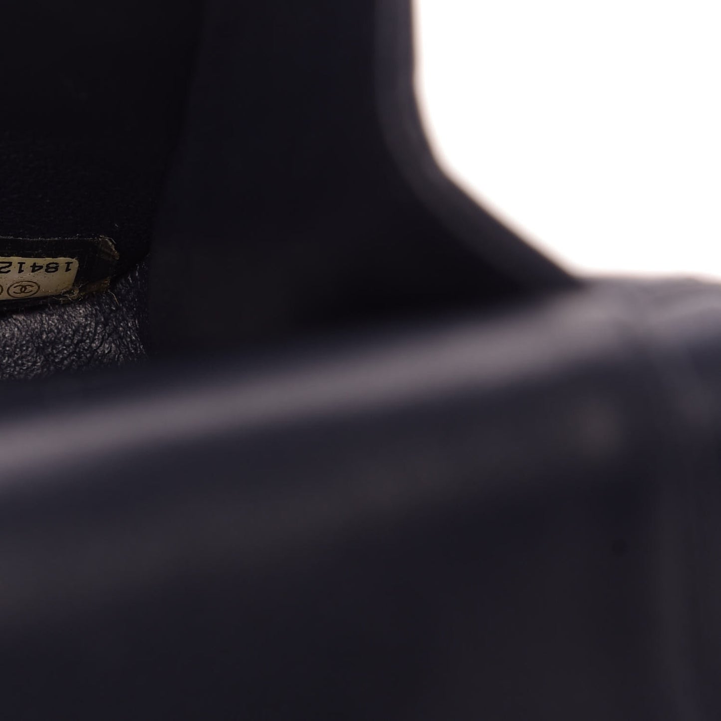 Lambskin Quilted Medium Double Flap Navy