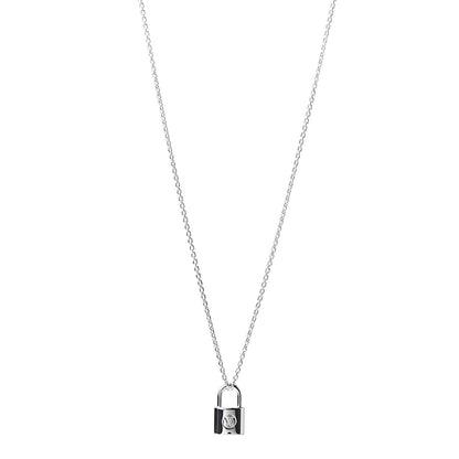 Louis Vuitton Sterling Silver Lockit Necklace 1 of 7