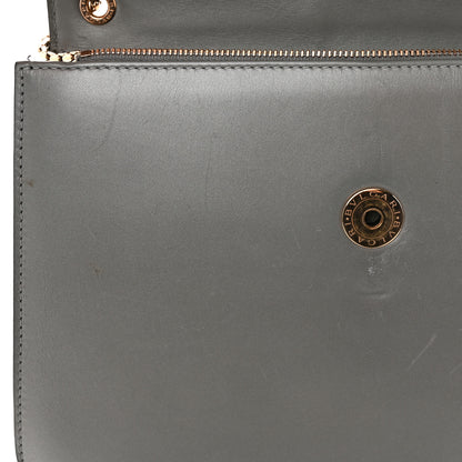 Bulgari Calfskin Galuchat Serpenti Forever Shoulder Bag Grey 14 of 16