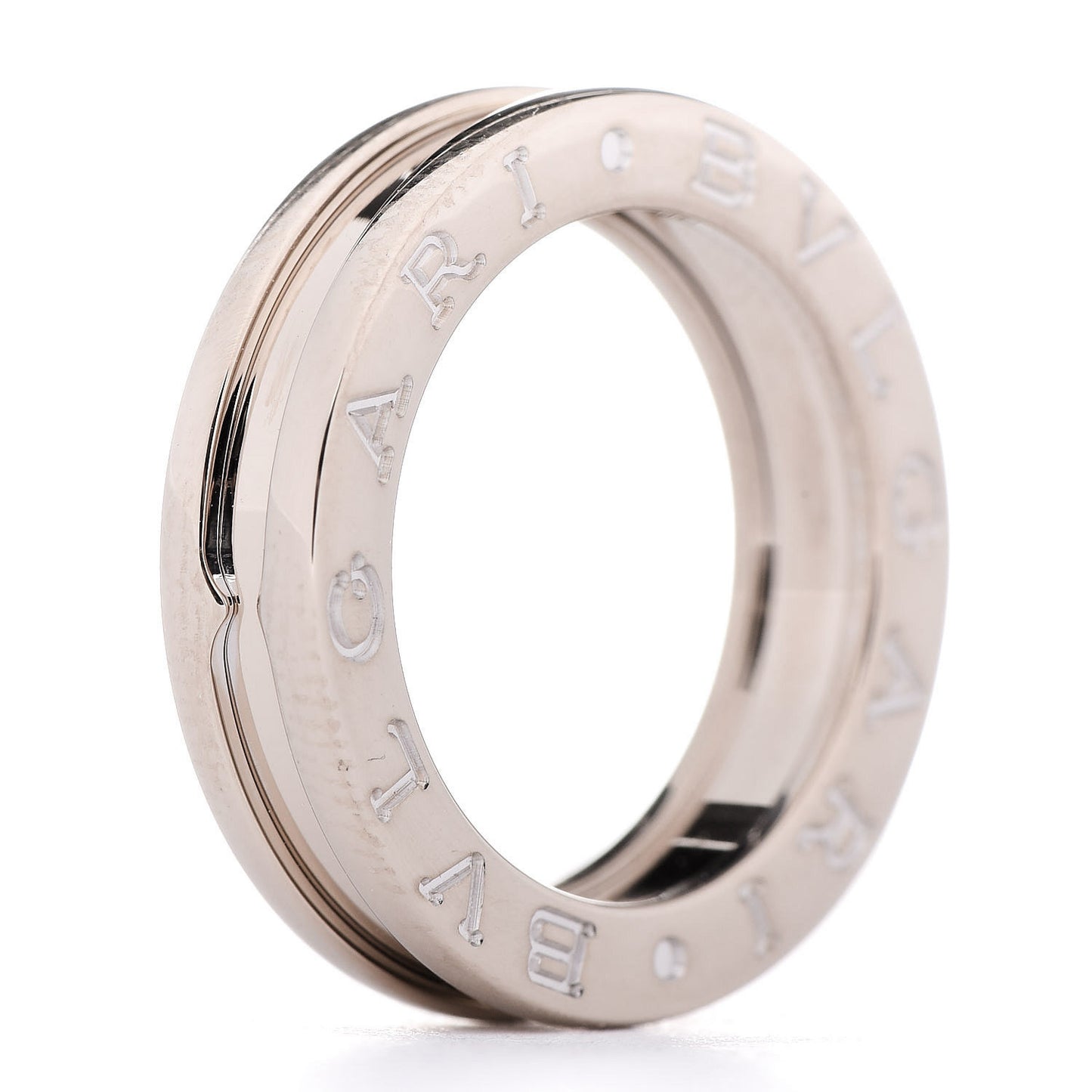 18K White Gold B.Zero1 One-Band Ring 48 4.5