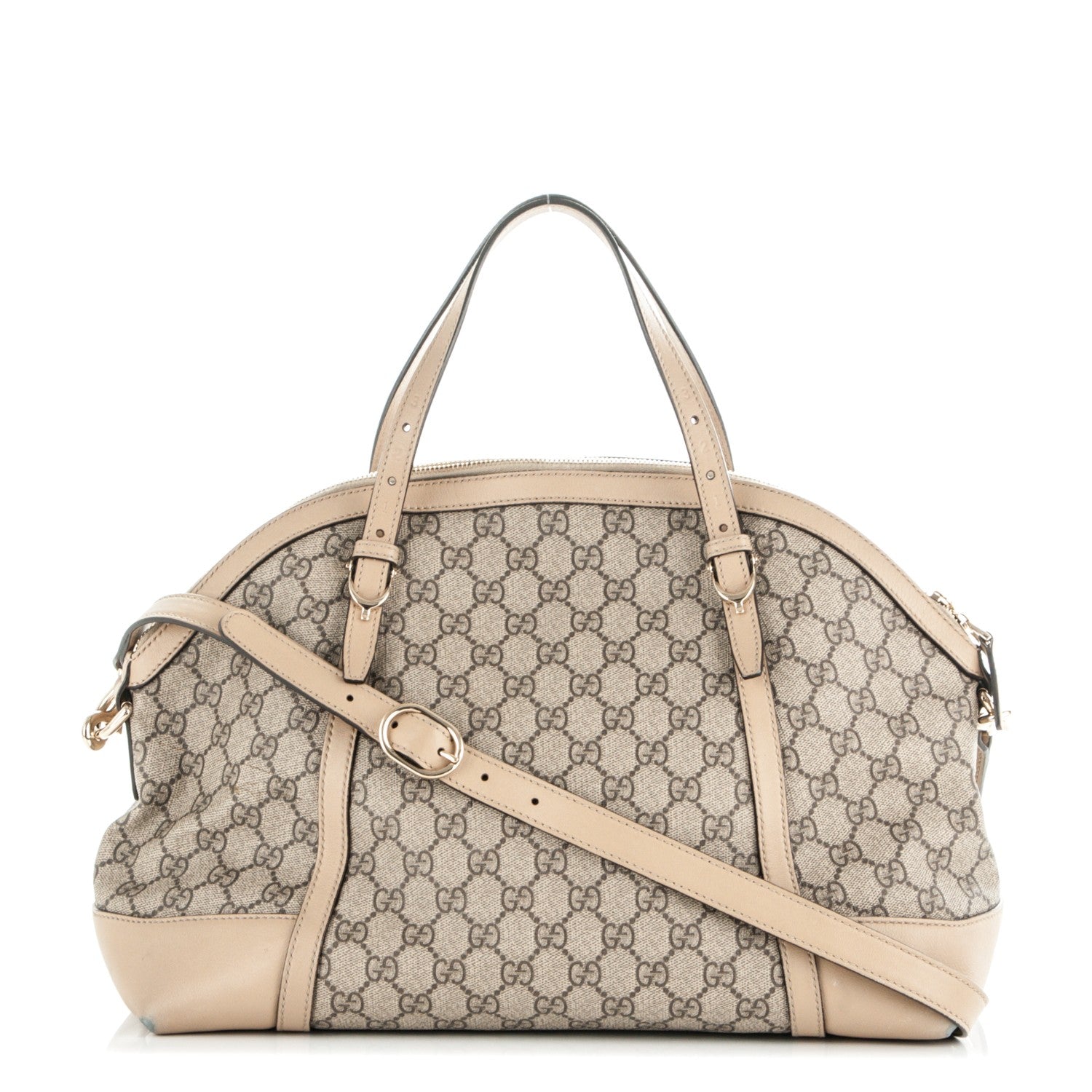 Gucci GG Supreme Monogram Medium Nice Top Handle Dome Bag Beige 1 of 8