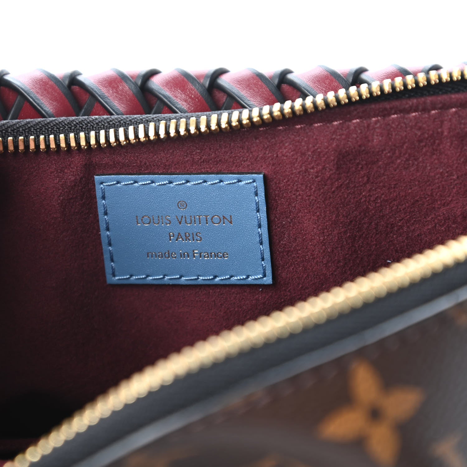 Louis Vuitton Monogram Beaubourg Hobo Mini Bordeaux Red Peach Safran Blue Jean Blue 8 of 10