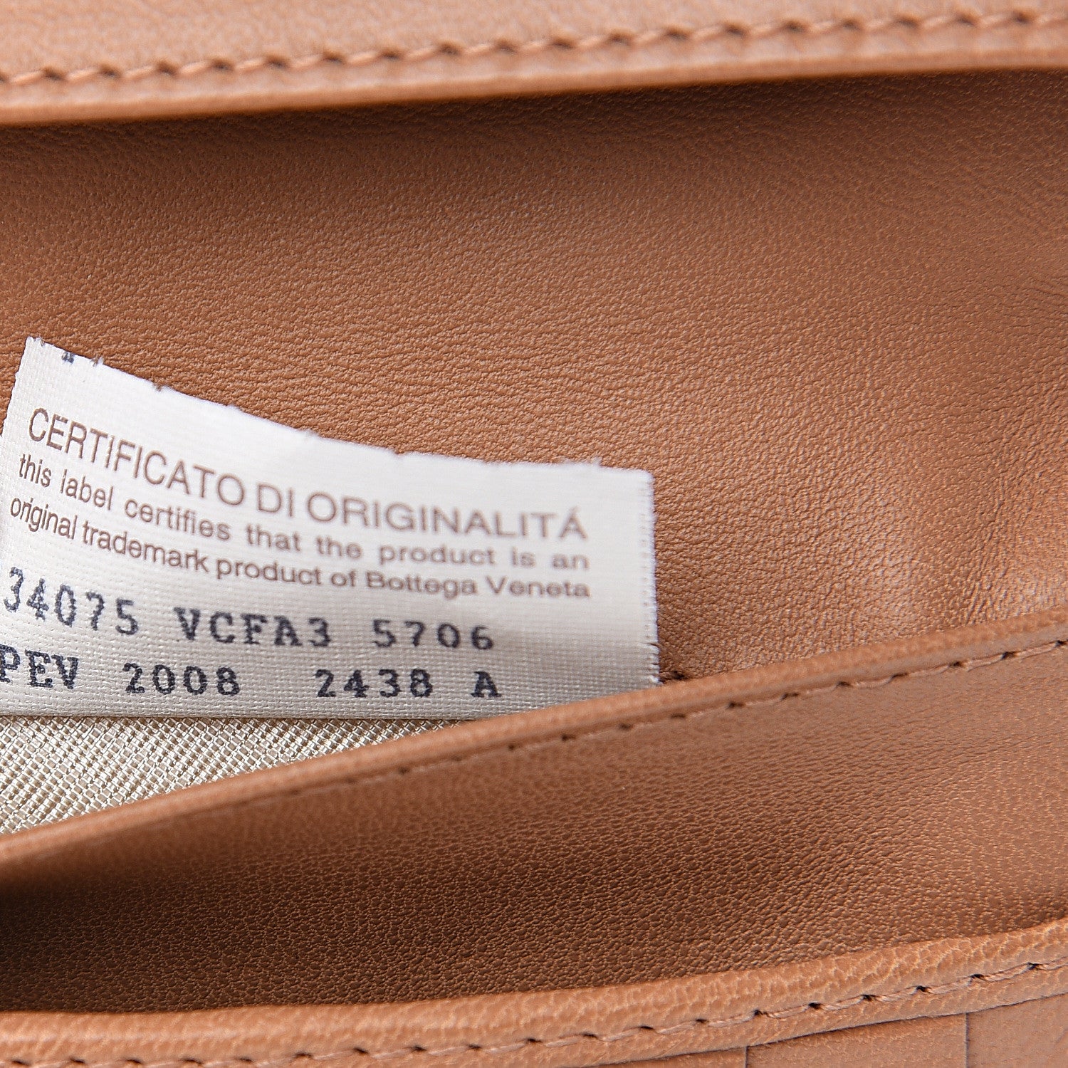 Bottega Veneta Crocodile Intrecciato Continental Wallet Light Brown 7 of 10