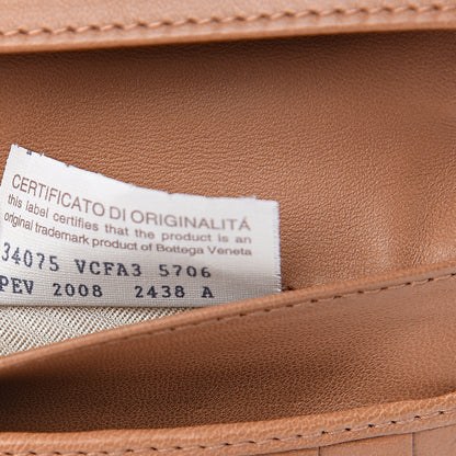Bottega Veneta Crocodile Intrecciato Continental Wallet Light Brown 7 of 10