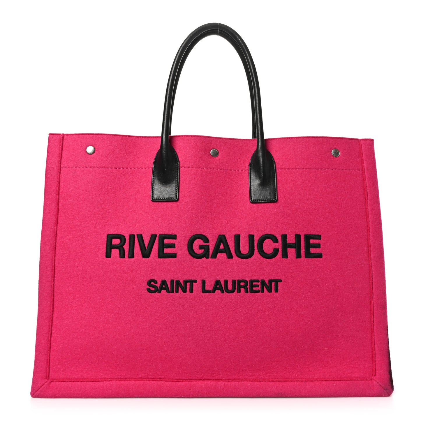 Wool Rive Gauche Tote Fuchsia