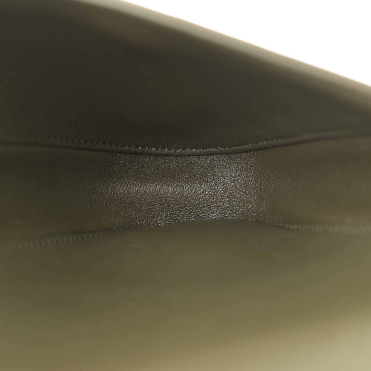 Smooth Calfskin Triangle Crossbody Bag Green