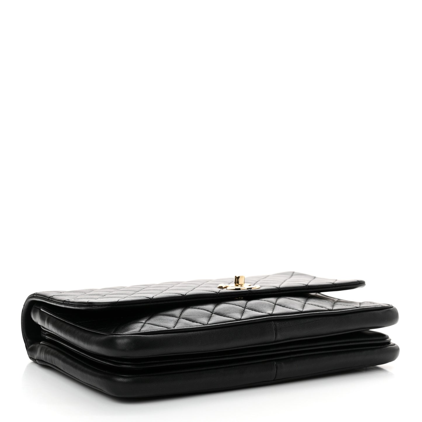 Lambskin Quilted Medium Citizen Chic Flap Black