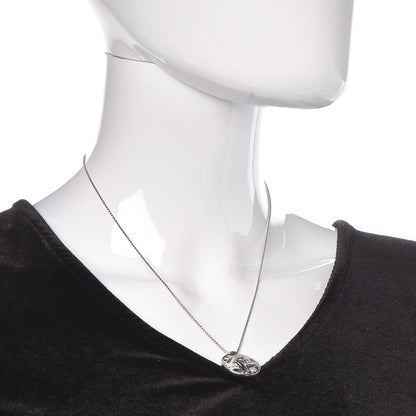 David Yurman Sterling Silver Diamond Papyrus Pendant Necklace 2 of 7