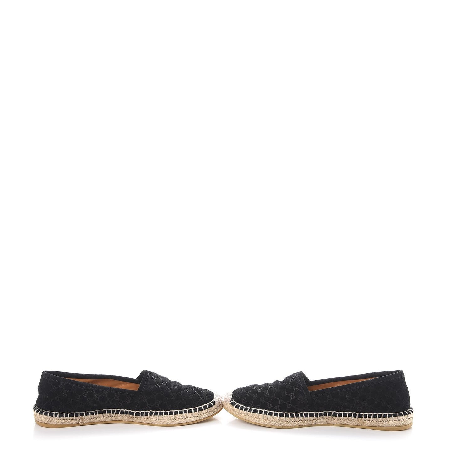 Suede Microguccissima Espadrilles 36 Black