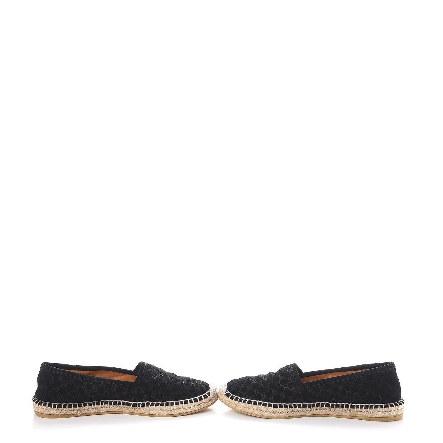 Gucci Suede Microguccissima Espadrilles 36 Black 5 of 12