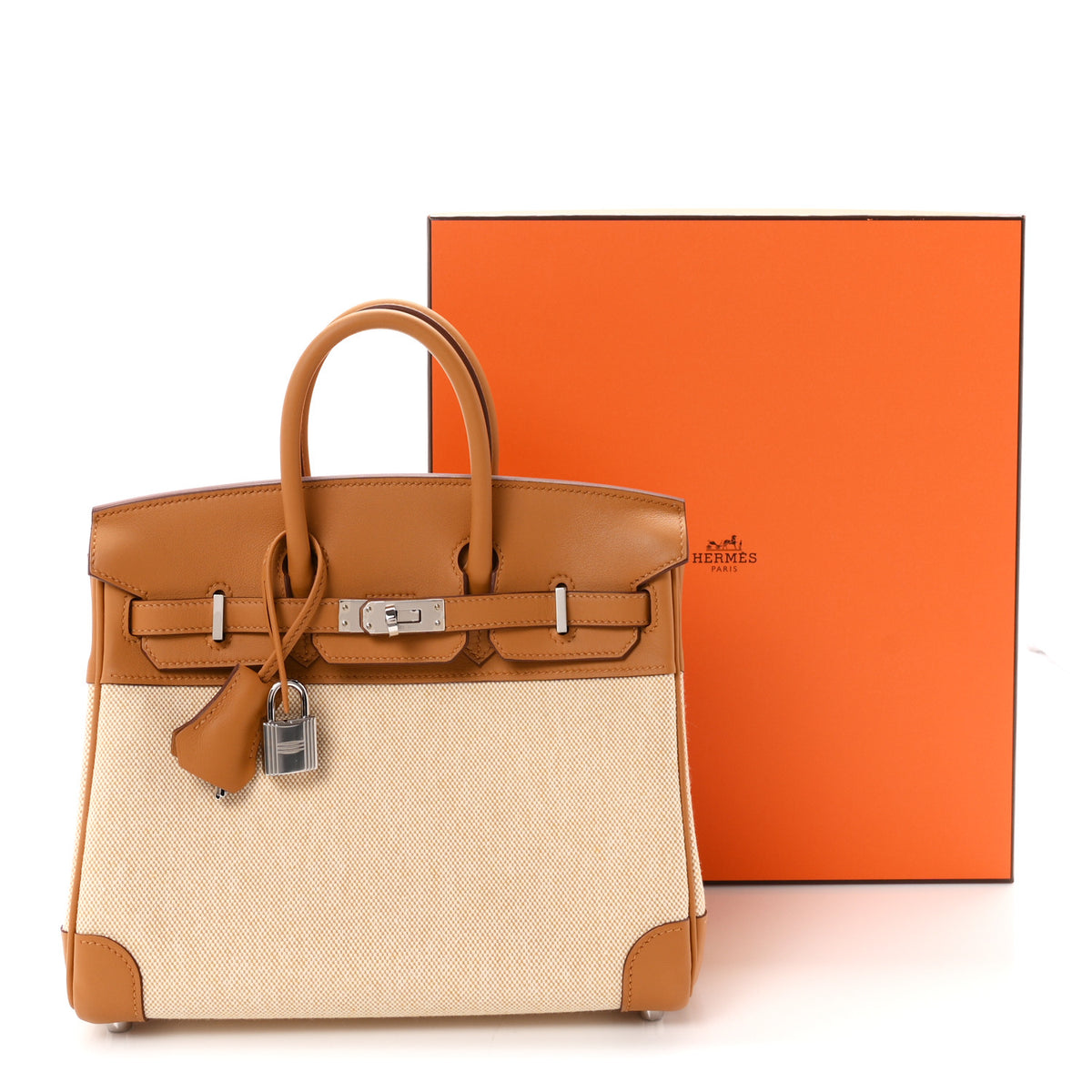 Hermes Toile H Swift Birkin 25 Sesame 11 of 11