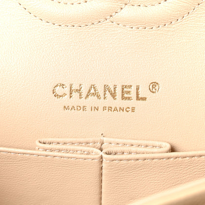 Chanel Caviar Quilted Medium Double Flap Beige 6 of 11