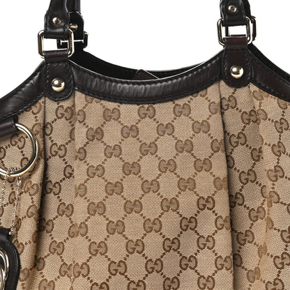 Gucci Monogram Medium Sukey Tote Dark Brown 8 of 10