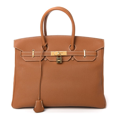 Hermes Togo Birkin 35 Gold 1 of 16