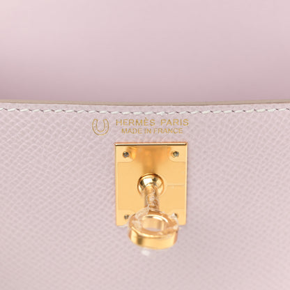 Hermes Epsom Horseshoe Mini Kelly Sellier 20 Mauve Pale Craie 6 of 11