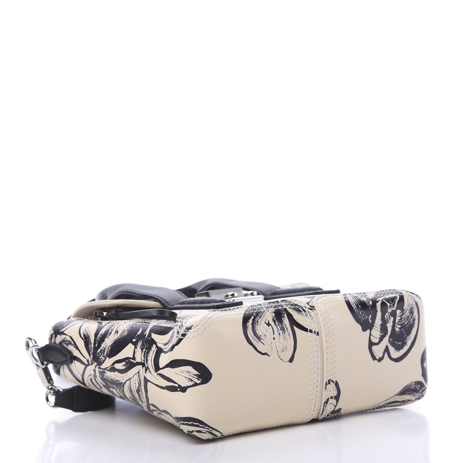 3.1 Phillip Lim 3.1 Calfskin Floral Print Mini Pashli Satchel Off White Black 3 of 10