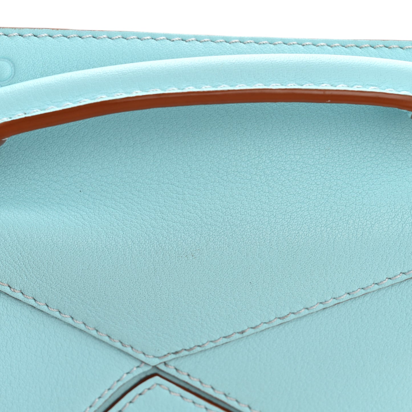 Calfskin Nano Puzzle Bag Pacific Aqua