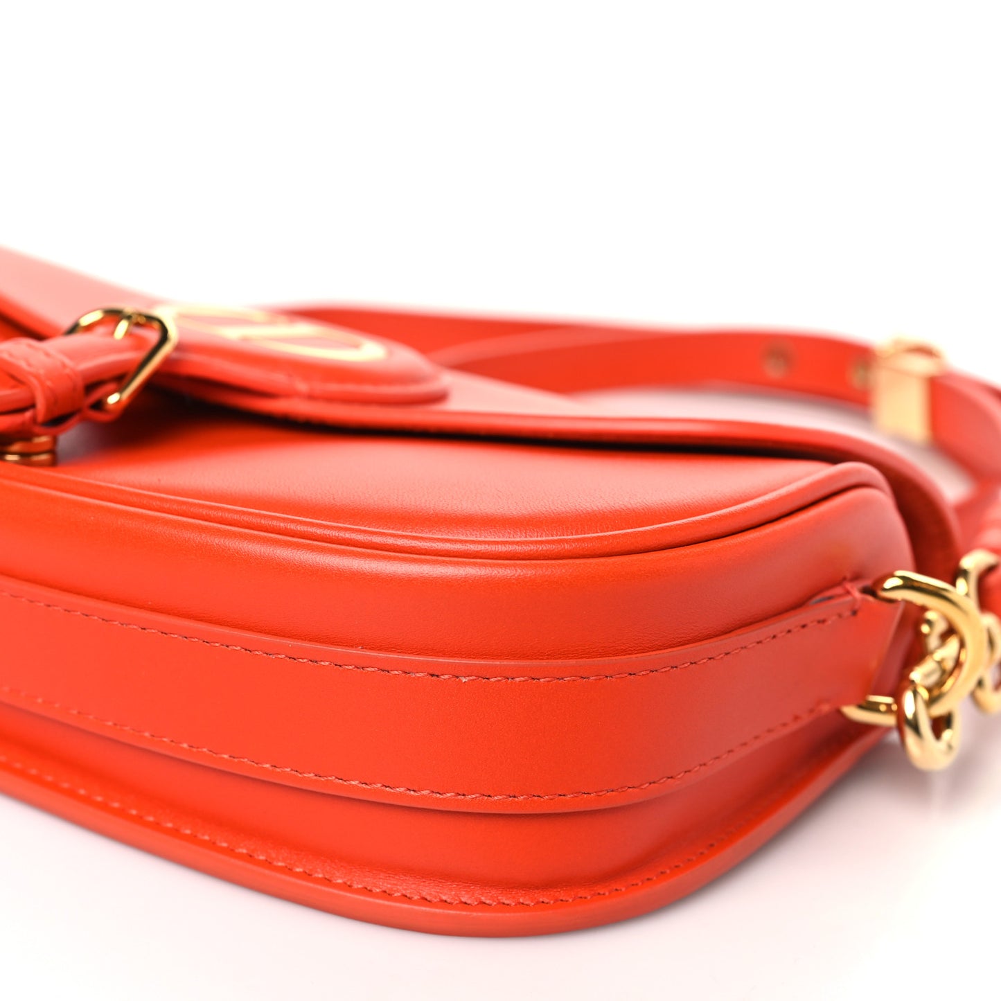 Box Calfskin East West Bobby Bag Orange