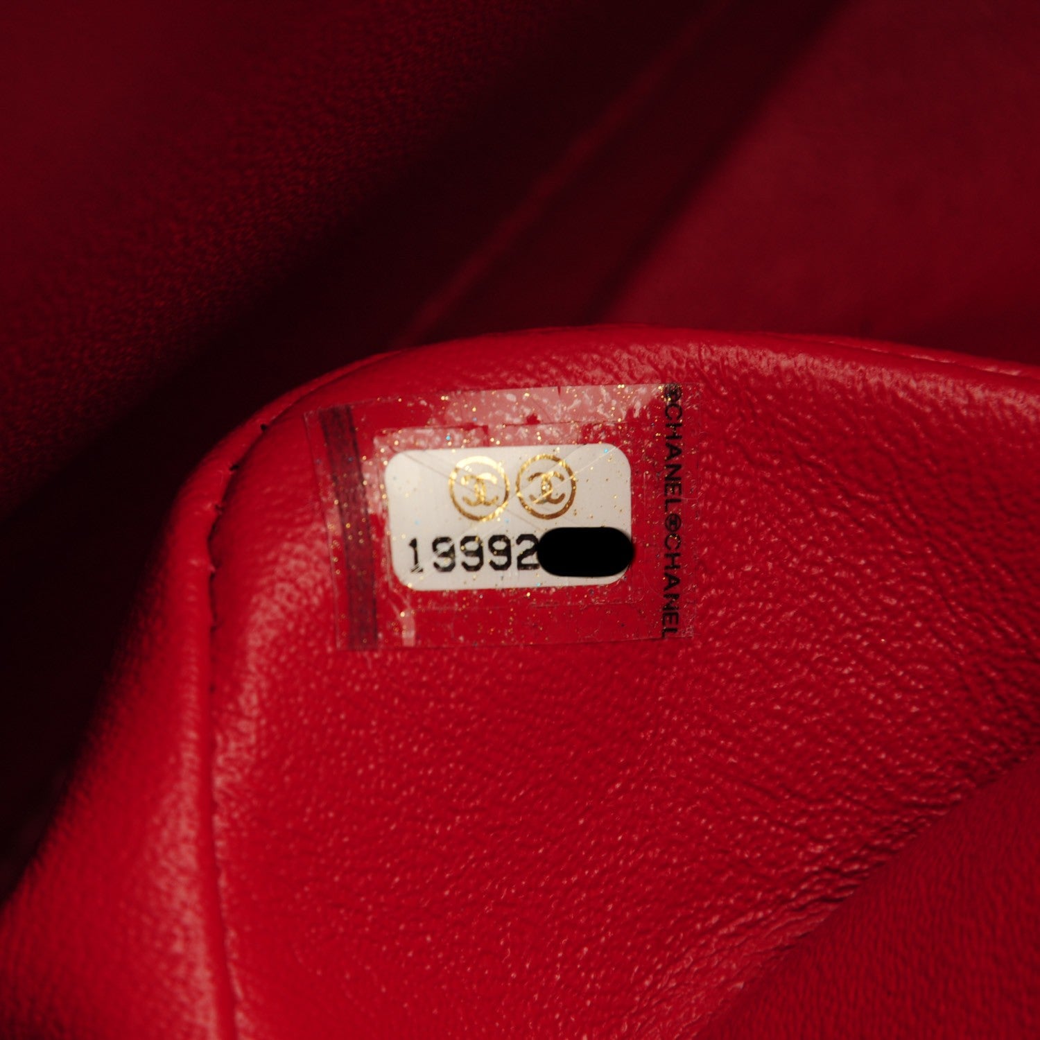 Chanel Lambskin Quilted Jumbo Double Flap Red 8 of 9