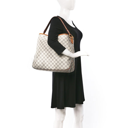 Louis Vuitton Damier Azur Delightful MM Pink 2 of 19
