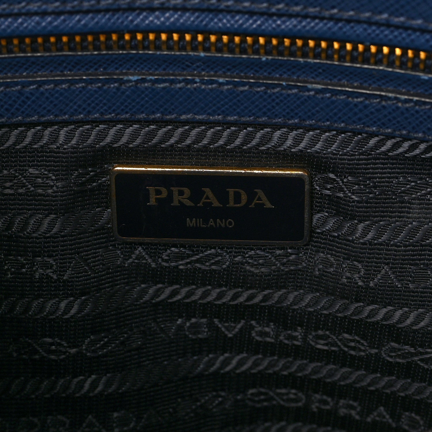 Prada Saffiano Medium Galleria Double Zip Tote Bluette 6 of 8