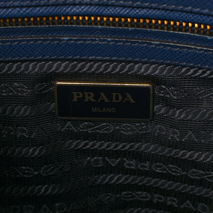 Prada Saffiano Medium Galleria Double Zip Tote Bluette 6 of 8