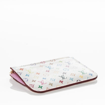 Louis Vuitton Monogram Multicolor Key Pouch White Litchi 4 of 7