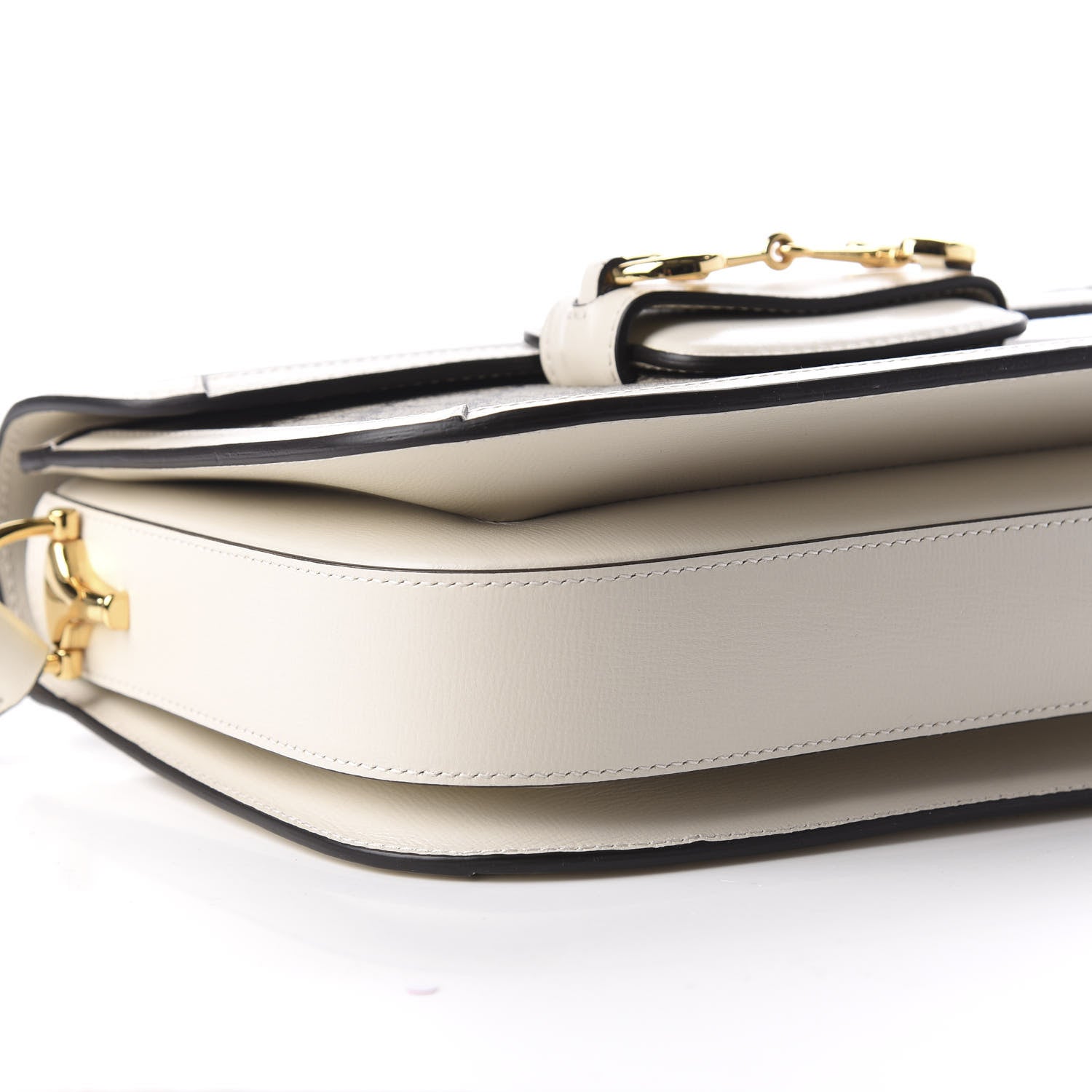 Gucci GG Supreme Monogram Horsebit 1955 Shoulder Bag Beige Mystic White 6 of 9