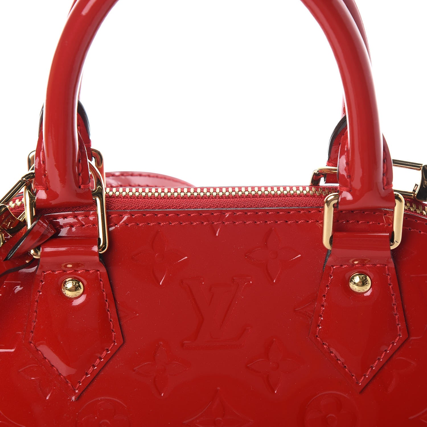 Louis Vuitton Vernis Alma BB Cherry 11 of 11