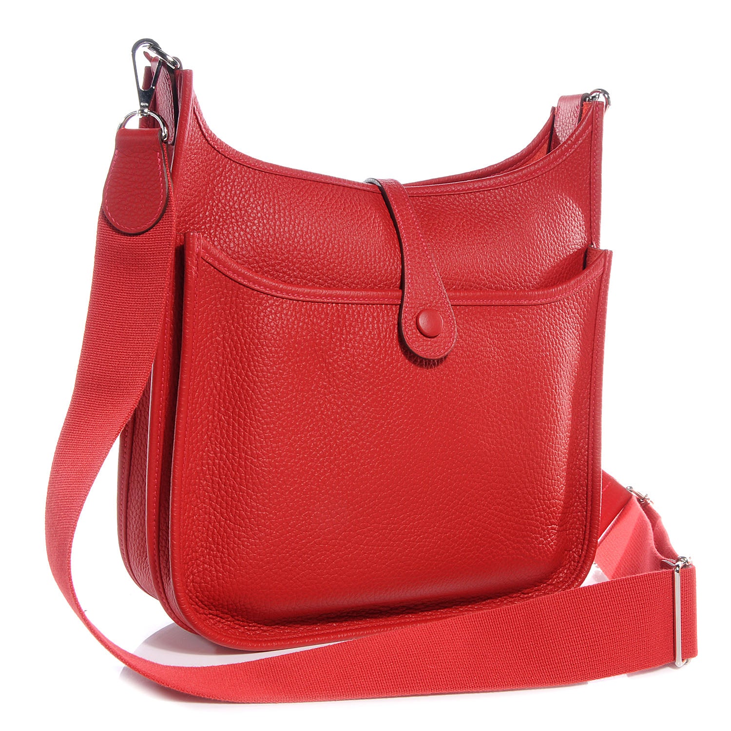 Hermes Taurillon Clemence Evelyne III PM Rouge Casaque 3 of 9