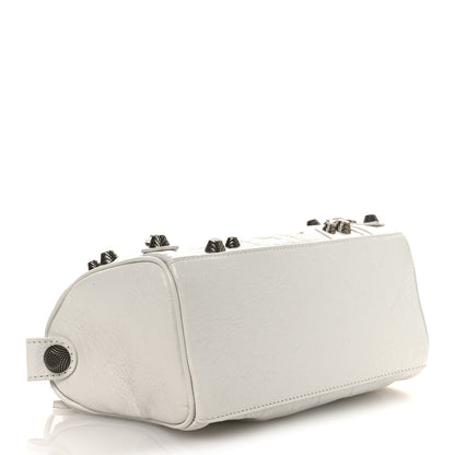Balenciaga Agneau Arena Mini Le Cagole Duffle Crossbody Bag Optic White 5 of 14