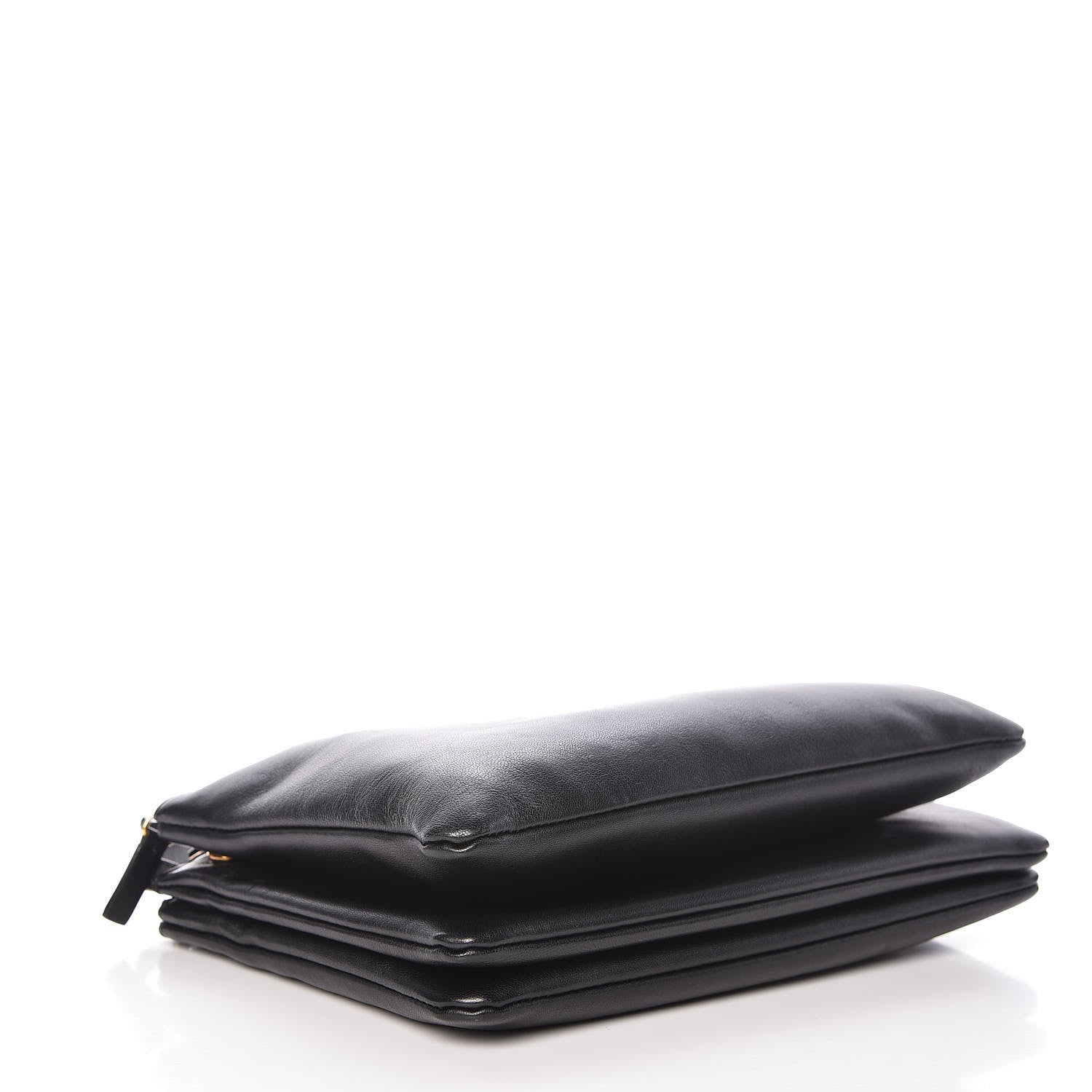 Celine Lambskin Large Trio Crossbody Bag Black 4 of 12