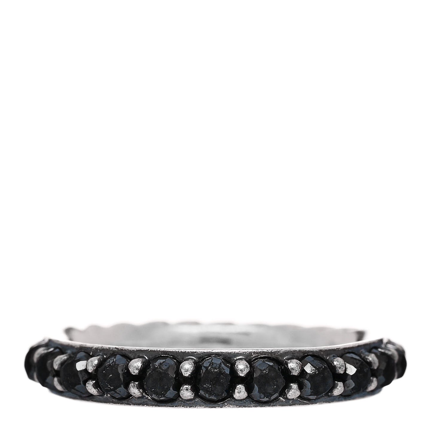 Sterling Silver Hematine Cable Berries Ring 52 6