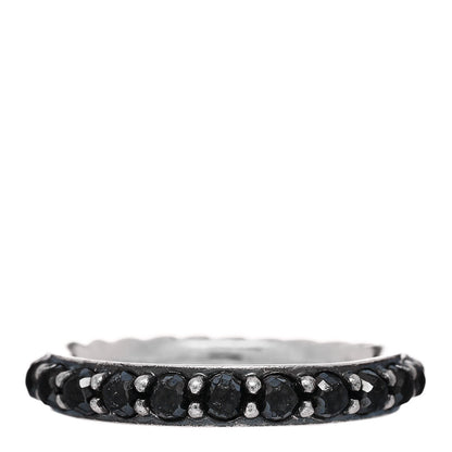 David Yurman Sterling Silver Hematine Cable Berries Ring 52 6 1 of 4