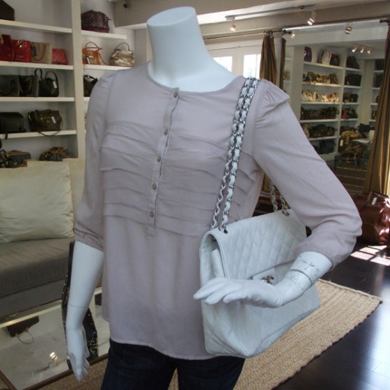 Chanel Caviar Jumbo Flap White 2 of 11