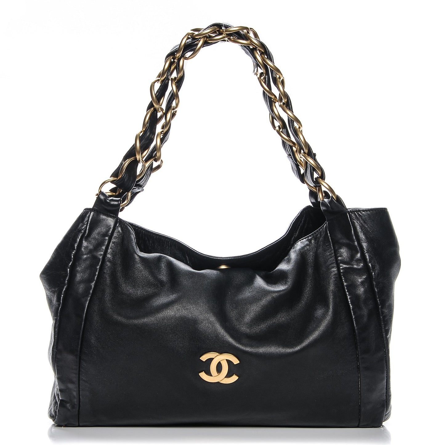 Lambskin Small Olsen Shoulder Bag Black