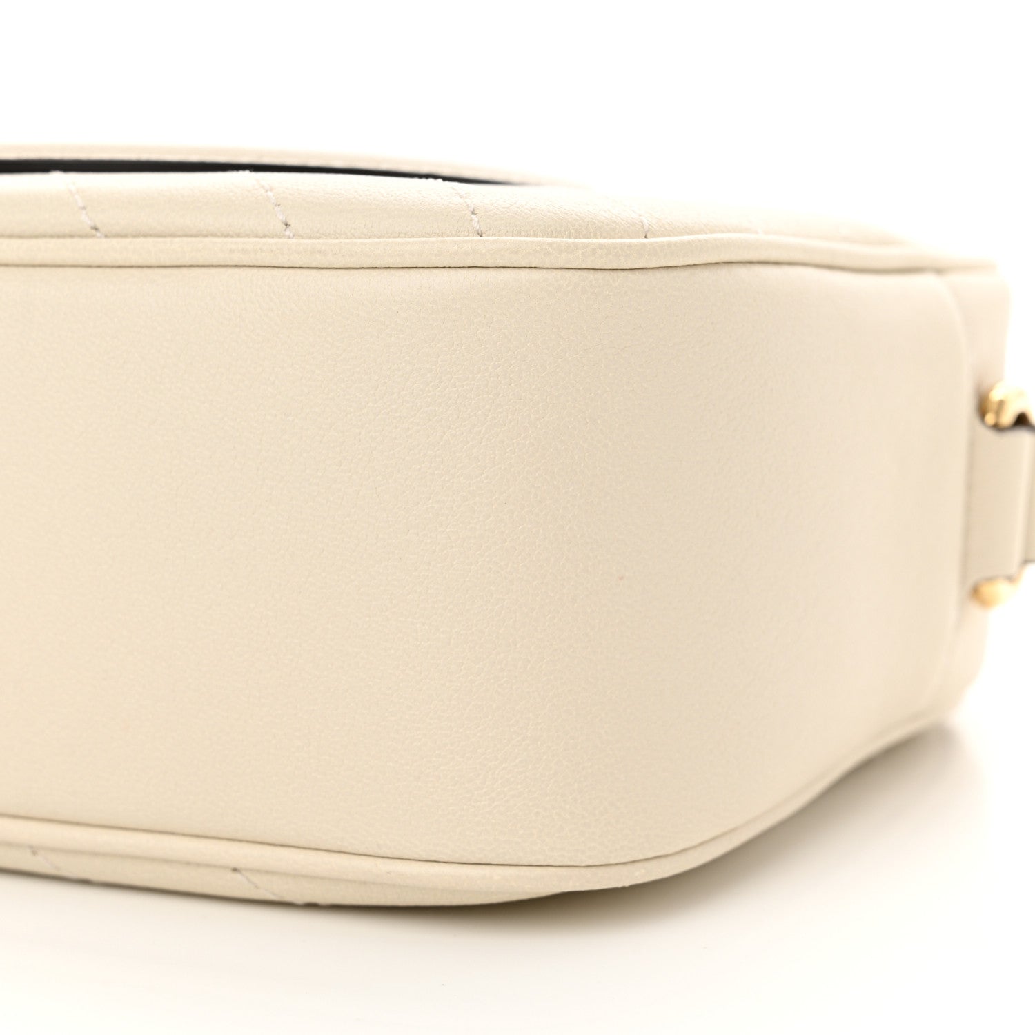 Gucci Sakai Be Green Calfskin Diagonal Stitched Small Blondie Shoulder Bag Mystic White 10 of 10